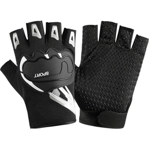 Outdoor Cycling Sports Half-Finger Tactical Gloves Mens Non-Slip Anti-Impact Gloves Training Protective Riding Gloves Ladies