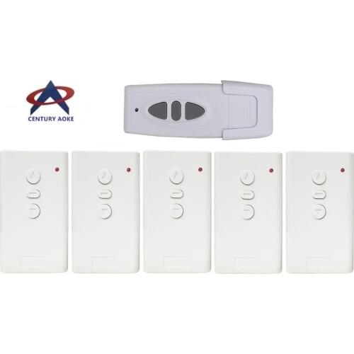 AC 220V 433mhz or 315mhz intelligent digital RF wireless remote control switch system for projection screen/garage door/blinds
