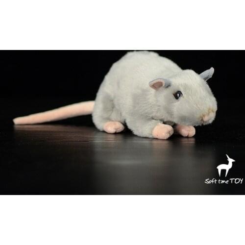 High Quality Real Life Mouse Plush Toys Stuffed Animal Toy Soft Lifelike Rat Dolls Kids Toys 17CM