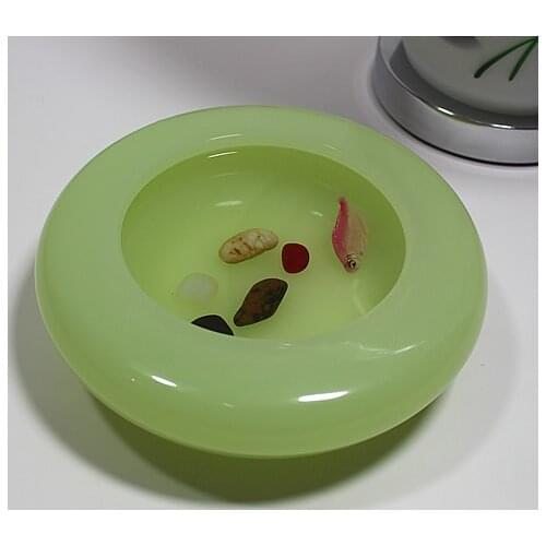 High-grade Jade ashtray creative personality large retro European ashtray fashion Decoration Ashtray Package mail