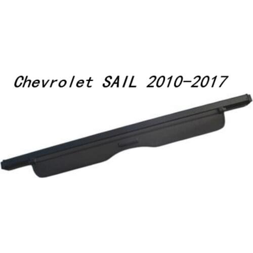 Car Rear Trunk Security Shield Cargo Cover For Chevrolet SAIL 2010 2011 2012 2013 2014 2015 2016 2017 ( black, beige)