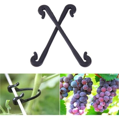 50PCS Plastic Plant Fixing Clips Tomato Support Clips Grape Rack Mesh Fasteners Gardening Agricultural Bundling Line Cages