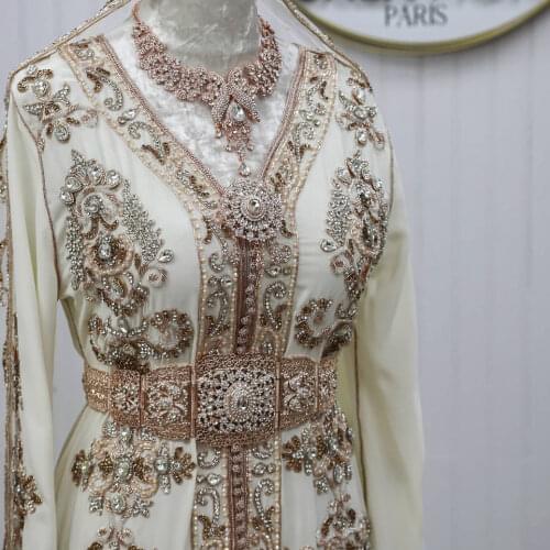 Arab Fashion Belt Moroccan Women Metal Jewelry Chain Gold Luxury Bride Waist Chain Rhinoceros Robe Belt Arab Women Body Jewelry