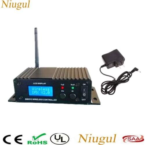 LCD DMX 512 Controller Wireless Transmitter Receiver 2in1 Repeater DMX512 Wireless Receiver Transmitter Stage Light Controller