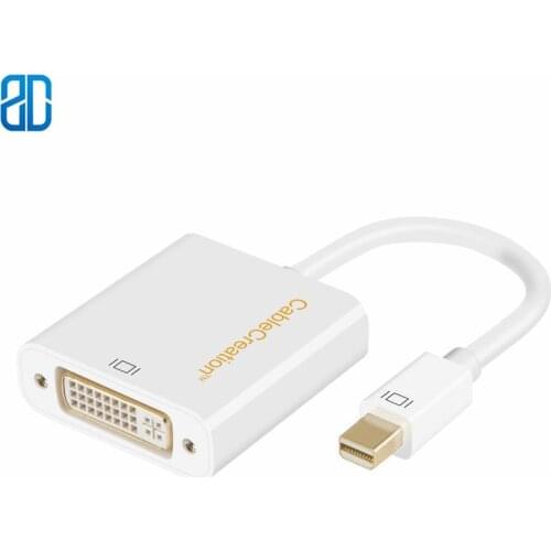 SanCableCord Gold Mini Displayport (Thunderbolt Port Compatible) to DVI Adapter Cable for Mac Book iMac and More