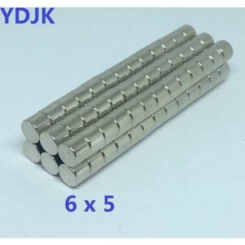 10 20 50 100PCS/LOT Magnet 6*5 Disc N35 NdFeB MAGNET 6x5 Strong Neodymium Magnets 6 x 5