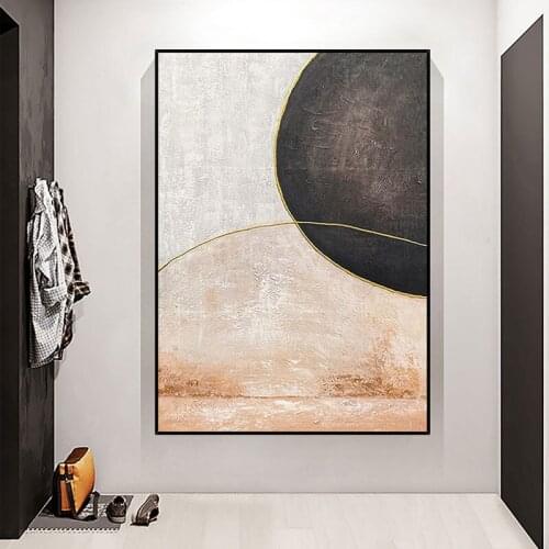 100% Hand Painted Unframed Abstract Oil Painting Design Simplicity Handmade Wall Art Picture For Living Room Bedroom Home Decor