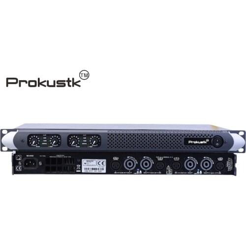 4 Channel 750 Watts at 8ohm Class D 1U Professional Power Amplifier DJ Subwoofer Poweramp PA Stage Prokustk M50D