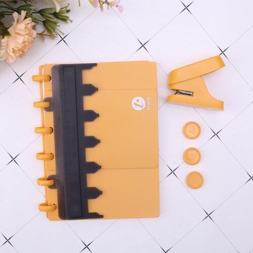 A6 A7 6 Hole Mushroom T-Shape Paper Craft Hole Punch DIY Scrapbooking Puncher Punch Loose-leaf Notebook School Office Supplies