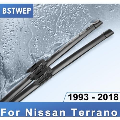 BSTWEP Hybrid Wiper Blades for Nissan Terrano Fit Hook / Special Lock Arms Car Model Year From 1993 to 2018