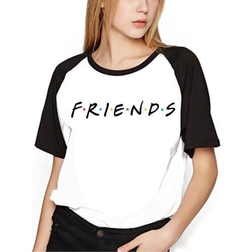 Friends TV Shirt Women Print T-shirt Harajuku Kawaii Friends Tv Show Tshirt Best Friends Shirts Tee Tops Ladies Clothes T Shirt