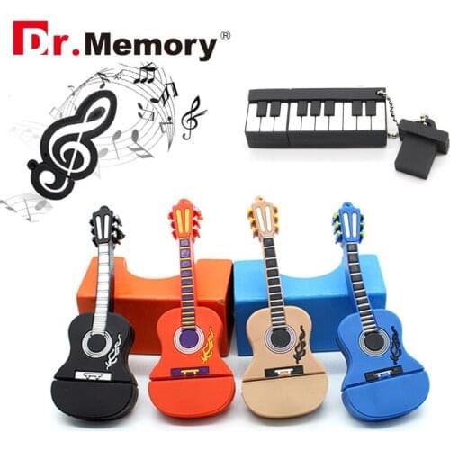 Musical Instruments Guitar Usb Flash Drive 4GB Music Note Pen Drive 8GB 16GB 32GB Piano Memory Stick Personalized Usb Key Gift