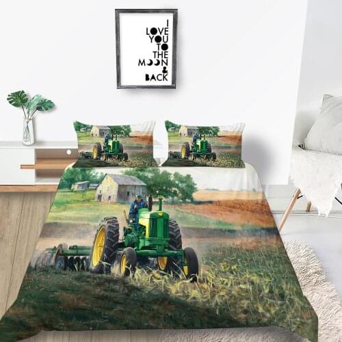 3D Printed Bedding Set Harvester Print Country Style Duvet Cover Set Queen Single Double Full Twin King Bed Set Farmland