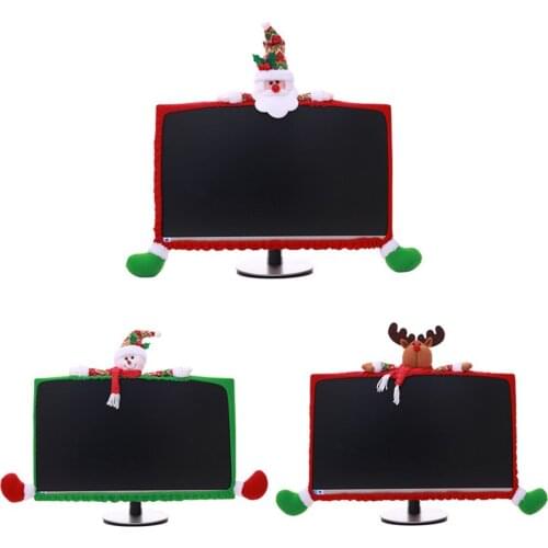 Creative Christmas Atmosphere Decoration Three-dimensional Cartoon Computer Decoration Non-woven Fabrics Case Bag