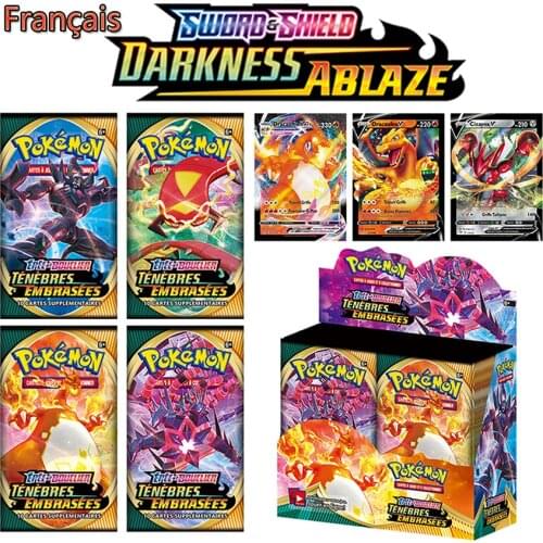 360Pcs Pokemon V VMAX Best Selling Children DARKNESS ABLAZE French Version Game Tag Team Shining Vmax TOMY Pokemon Cards