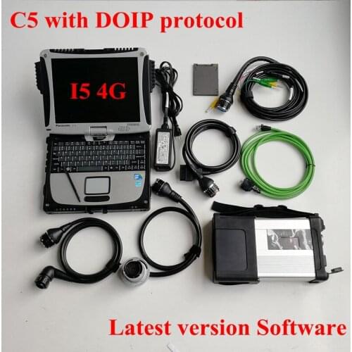 MB Star C5 Diagnosis 360gb SSD Harddisk SD Connect with DOIP Used Laptop Computer CF19 I5 4G Automotivo Car Diagnostic-Tool