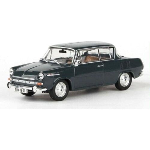 Abrex 1:43 Scale Model Car SKODA 1100MBX orange red for collection gift