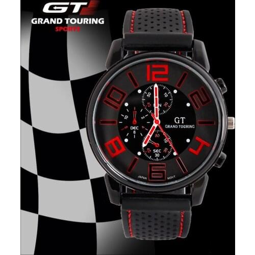 Fashion& Casual Grand Touring GT Men Sport Quartz Watch Military Watches Army Wristwatch Women Mens Watches