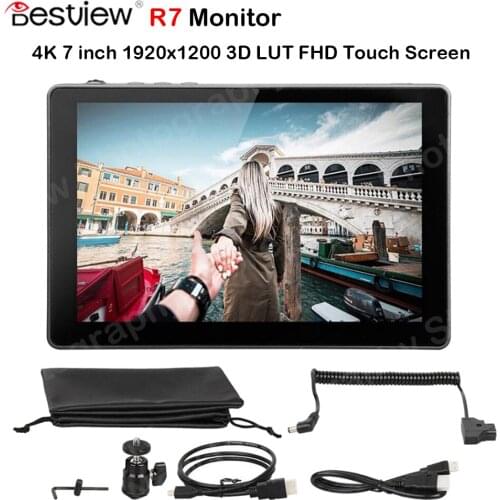Bestview Desview R7 Monitor 4K Monitor 7 inch on Camera DSLR Field Monitor 1920x1200 HDMI-compatible FHD 3D LUT Touch Screen
