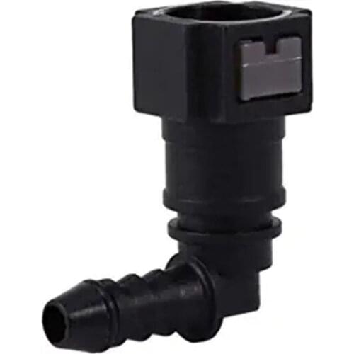 Motorcycle Hose Coupler ID6 Female 7.89mm Elbow Fuel Line Quick Connector 1XCF