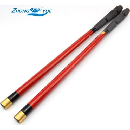 New Red MINI 2.4m -5.4m ultrashort Carp Fishing Pole Stream Hand Rod Telescopic Fishing Rod Carbon Fishing Tackle Free shipping