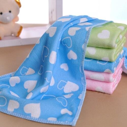 Printing Child Hand&Face Towel Soft Microfiber Absorbent Towel Baby Gauze Towel Washcloth Kitchen Bathroom Wipe Wash Cloth