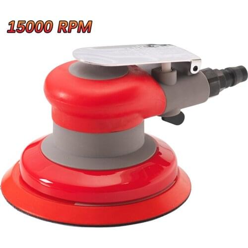 15000RPM Pneumatic Orbital Sander 5 Inch Random Orbital Polisher Mud Disc Car Paint Care Pneumatic Grinding Machine