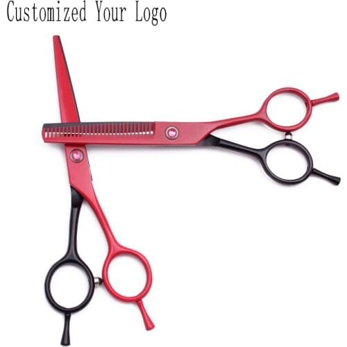 Professional Scissors 5.5" JP Stainless Engraving Logo Hair Thinning Scissors Barber Cutting Shears Haircut Set Razor Edge C1012