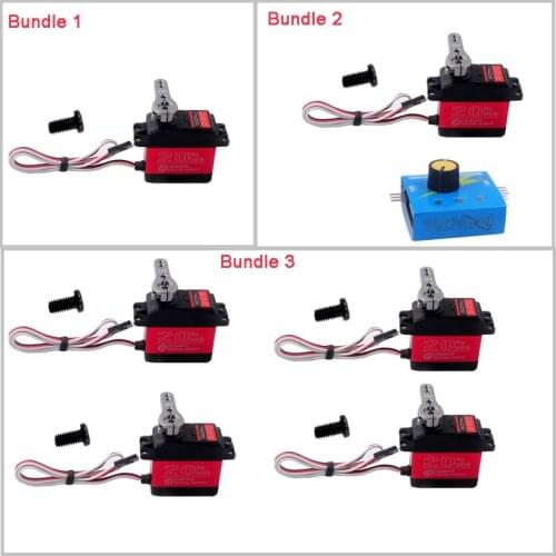 RCmall DS3218 Digital Servo with 25T Servo Arm 20KG Metal RC Toys/Servo Tester FZ3136 FZ0011