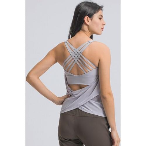 Sexy Sports Bra For Women Gym Underwear Fitness Sports Wear Crop Top Two-piece Cross Straps Beauty Corset Back Active Clothing