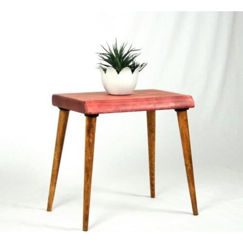 Modern Natural Wood Solid-Pointed Side Coffee table (Tree Foot) coffe table