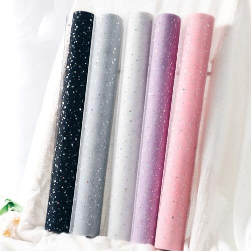 Tissue Paper 0.48*4.5M Craft Paper Floral Princess Yarn Wrapping Scrapbooking Paper Decorative Flower Paper Arts Home Decoration