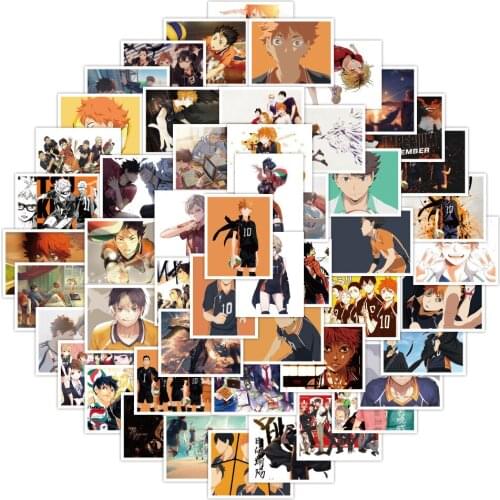 10/50 Pieces Haikyuu! ! ! Volleyball Boy Sticker Diy Cartoon Anime Suitcase Notebook Skateboard Waterproof Decorative Sticker