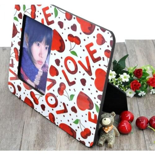 100 pcs/lot sublimation blank DIY Wooden photo frame for pictures MDF OEM frame photo gift painting print decorative