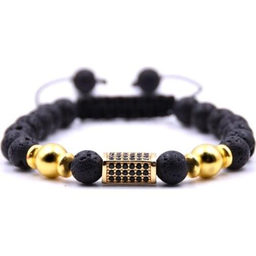 2021 Trendy Luxury Mens Bracelet Jewelry CZ Cubic Zirconia Charm Mens Bracelet Pulseira Masculina Feminina Gifts