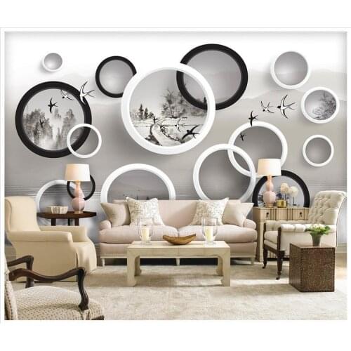 Custom 3d wallpaper for walls 3 d wall murals wallpaper Ink painting landscape background wall of the bedroom Adornment picture