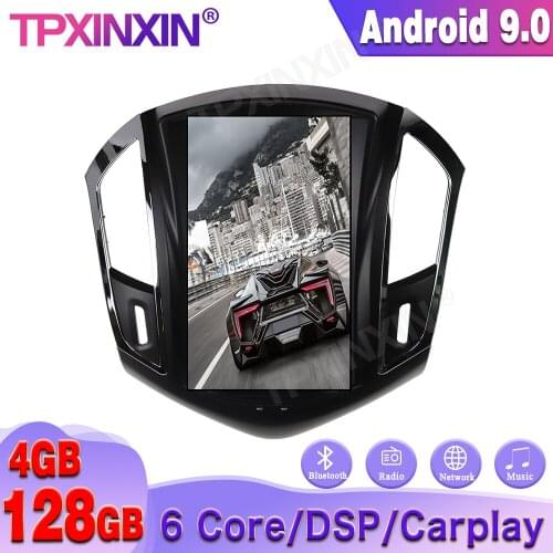 4+128 LTE Android 9 For Chevrolet CRUZE 2013-2015 Tesla Style Car GPS Navigation Stereo Headunit Multimedia Player Auto Radio HD