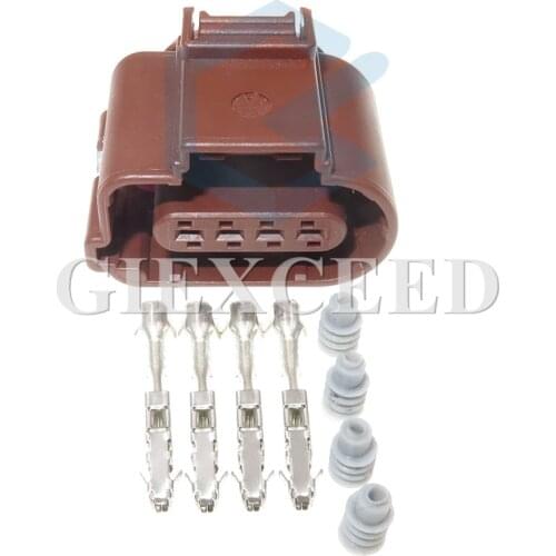 4 Pin 8K0 973 704A Car Pressure Oxygen Sensor Plug Waterproof Connector 8K0973704A Female Socket For VW Audi