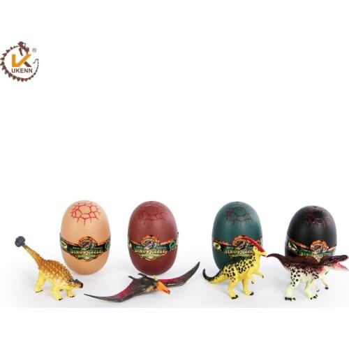 UKENN 4 pcs 3D dinosaurs puzzle egg 4766-6 educational toy great fun kadis animal