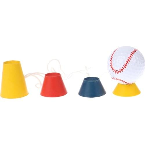 4 In 1 Different Heights Golf Tees Golf Winter Rubber Tee with Rope Golf Ball Holder Drop Ship