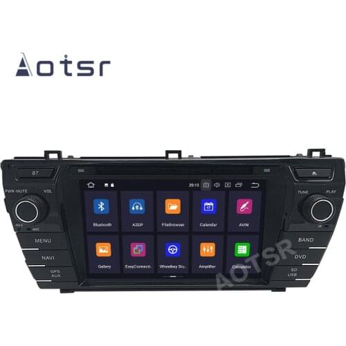 AOTSR 2 Din Car Radio Coche Android 10 For Toyota Corolla 2013 - 2016 IPS Central Multimedia Player GPS Navi 2Din DSP Autoradio