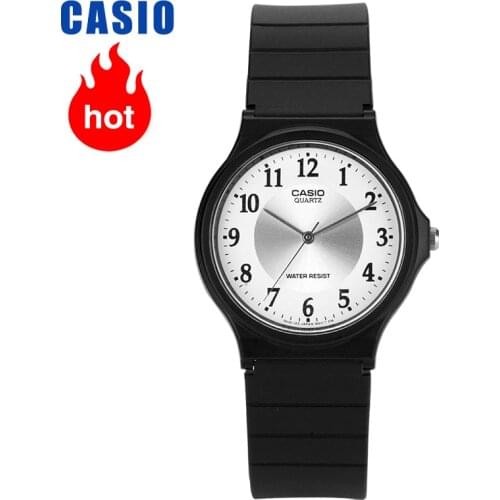 Casio watch small black watch student quartz men and women watch MQ-24-7B3