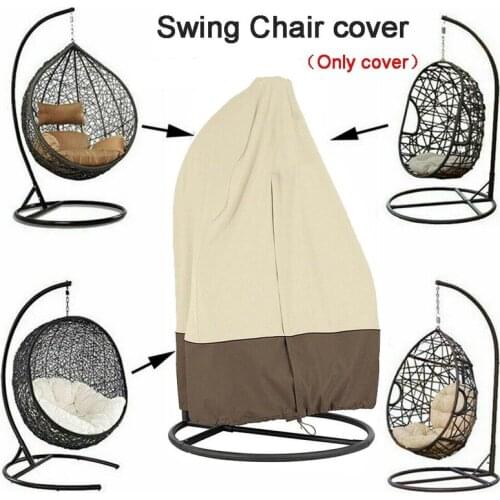 Swing Hanging Egg Chair Cover Waterproof Dust Proof UV Protect Garden Furniture Rain Protection Cover 190x115cm