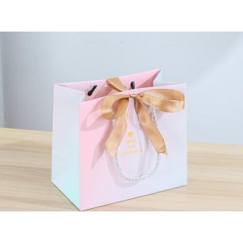 Custom Colorful Printing Happy Birthday Paper Gift Bag,Manufacturer Orders The Spot Paper Tote Bag --XP2186