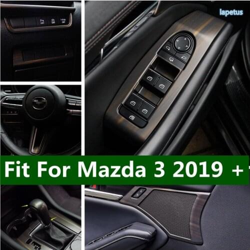 Lapetus For Mazda 3 AXELA Sedan Hatchback 2017 2018 ABS Air Conditioning Multimedia Frame CD Panel Decoration Frame Cover Trim