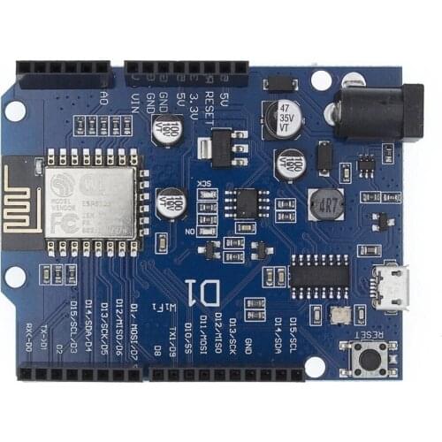 ESP-12E WeMos D1 UNO R3 CH340 CH340G WiFi Development Board Based ESP8266 Shield Smart Electronic PCB For Arduino Compatible IDE