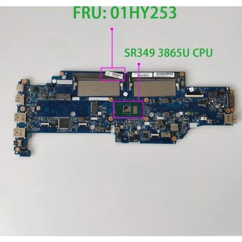 FRU : 01HY253 DA0PS9MB8E0 w SR349 3865U for Lenovo ThinkPad 13 Yoga S2 NoteBook PC Laptop Motherboard Mainboard