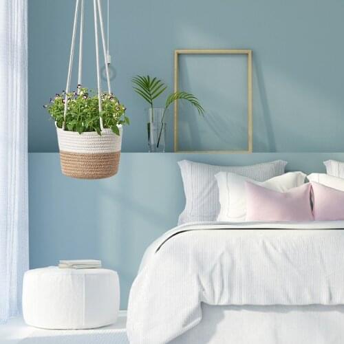 Garden Plant Pot Hangers Rope Hanging Planter Woven Hanging Planter Basket Decorative Flower Pot Holder For Home Decor