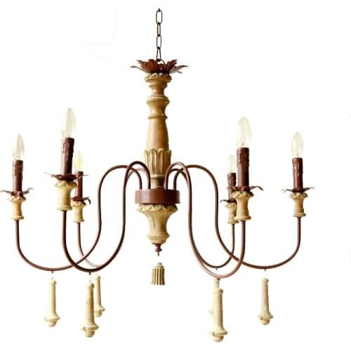 Italy Vintage led candle Chandelier led candelabra lustre lighting dining room Foyer antique pendant chandeliers ceiling lampe
