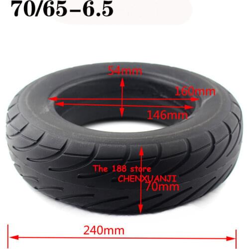 CHINA popular Wear-resisting tubeless size 70/65-6.5 solid tyres for Xiaomi mini pro balance scooter tire